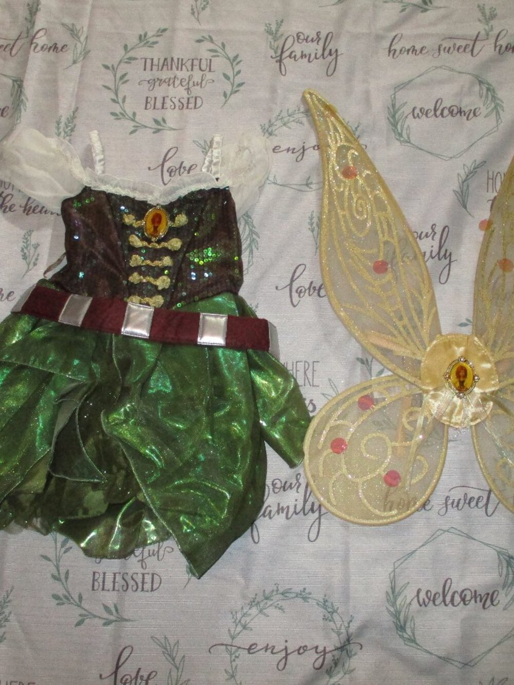 HTF Disney Store Zarina Pirate Fairy Costume & Wings sz 3